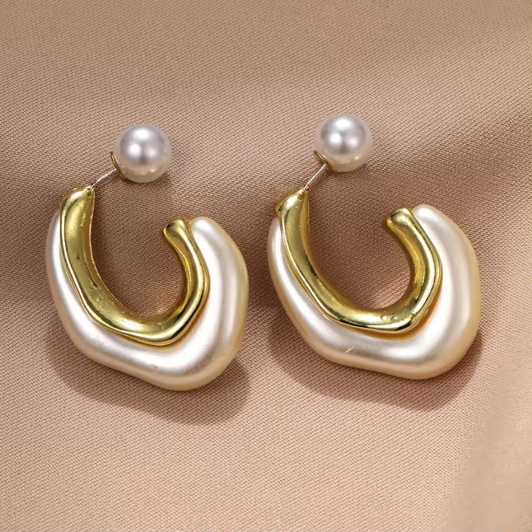 Ivory Pearl Elegant Earrings