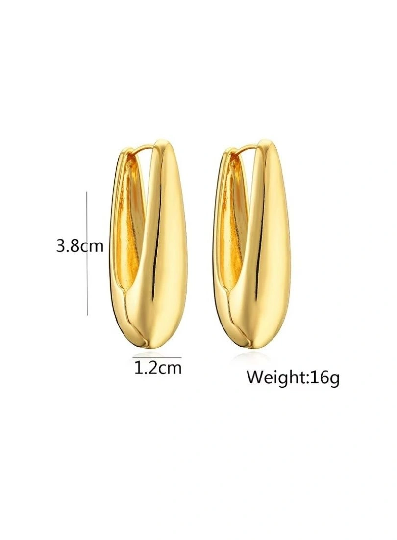 Premium Stainless Steel Gold-Plated Earrings - Image 2
