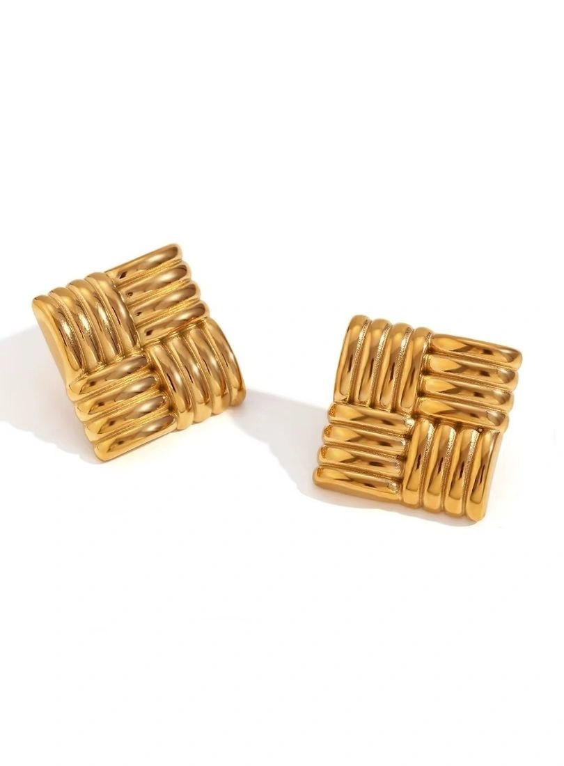 Premium Stainless Steel Gold-Plated Earrings - Image 5