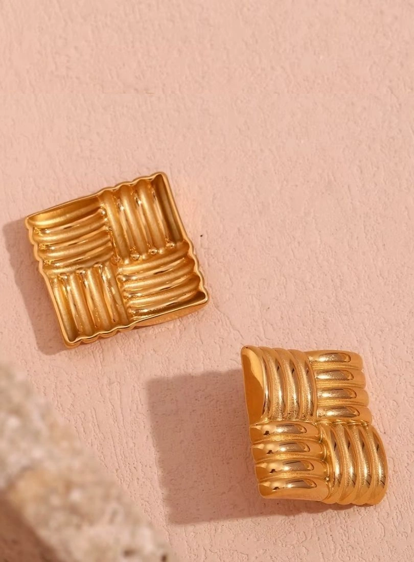 Premium Stainless Steel Gold-Plated Earrings - Image 6