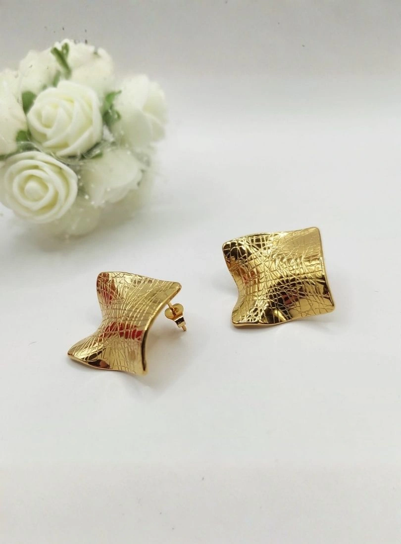 Premium Stainless Steel Gold-Plated Earrings - Image 3