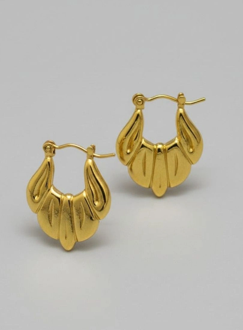 Premium Stainless Steel Gold-Plated Earrings - Image 2
