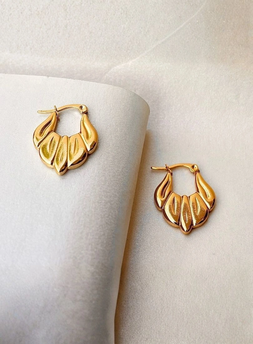 Premium Stainless Steel Gold-Plated Earrings - Image 3