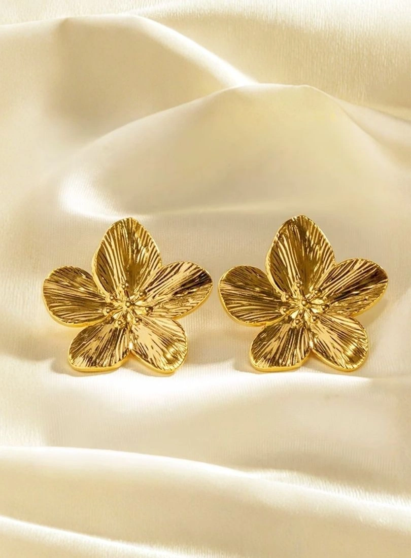 Premium Stainless Steel Gold-Plated Earrings - Image 4