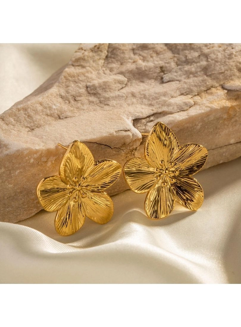 Premium Stainless Steel Gold-Plated Earrings - Image 7