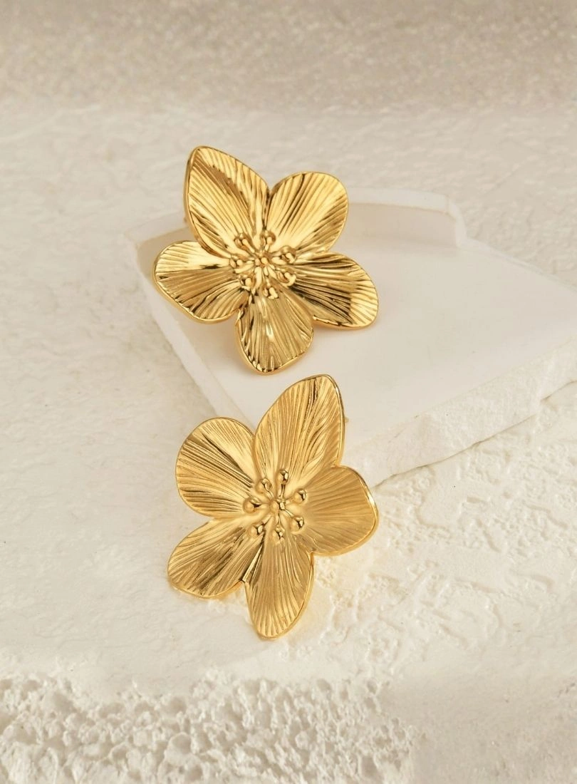Premium Stainless Steel Gold-Plated Earrings - Image 5