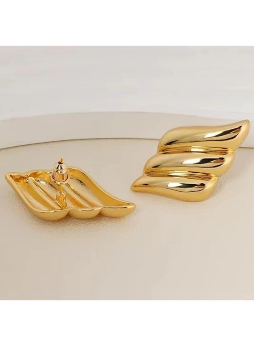 Premium Stainless Steel Gold-Plated Earrings - Image 3