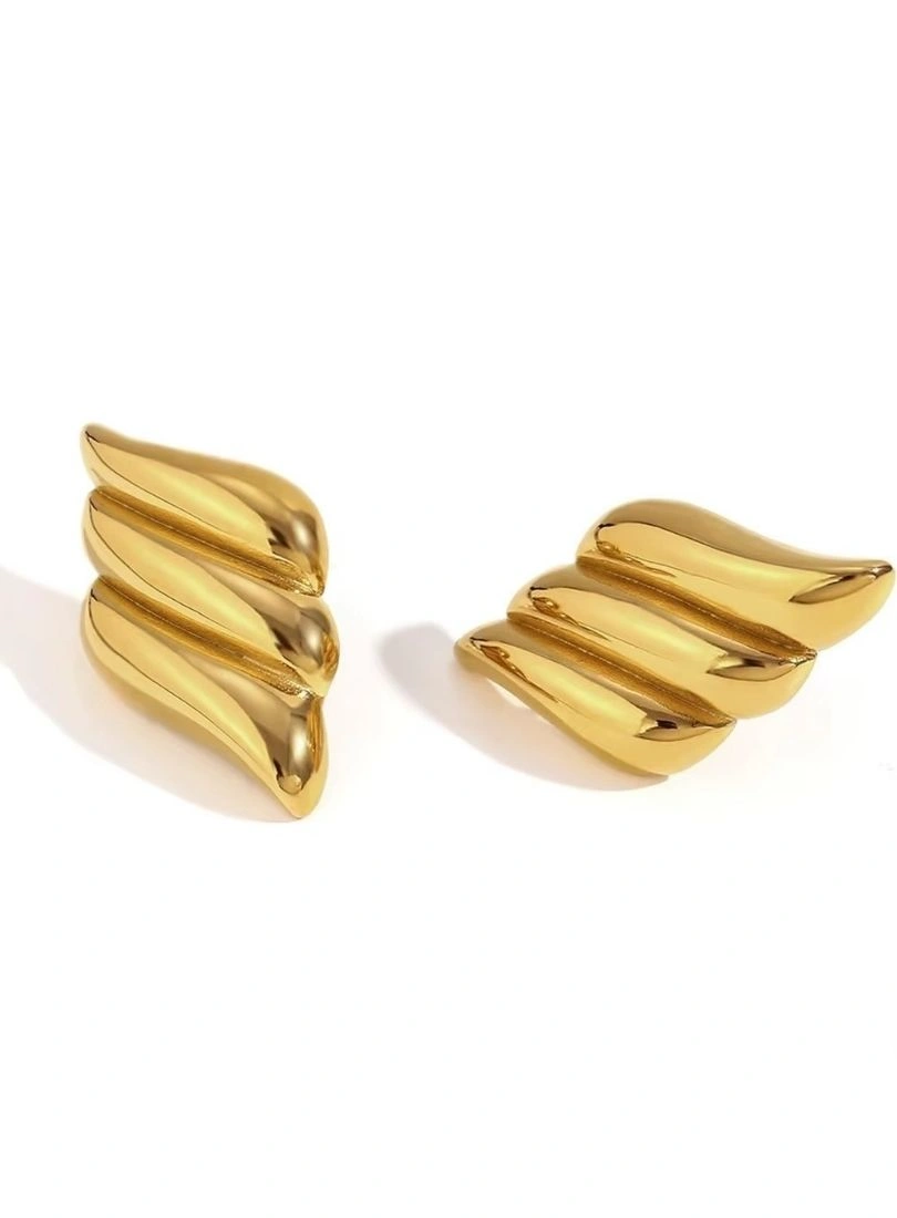 Premium Stainless Steel Gold-Plated Earrings - Image 5