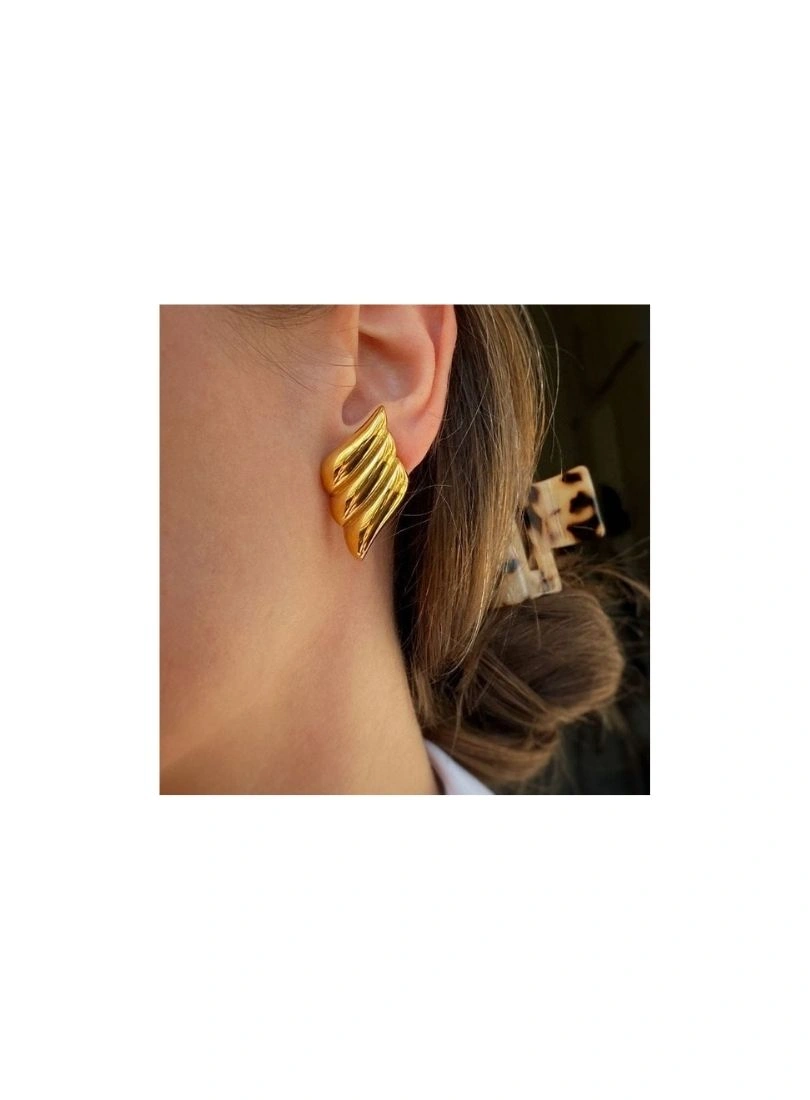 Premium Stainless Steel Gold-Plated Earrings - Image 6