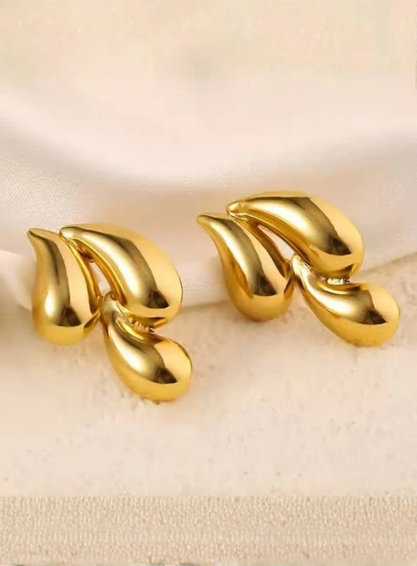 Premium Stainless Steel Gold-Plated Earrings - Image 5