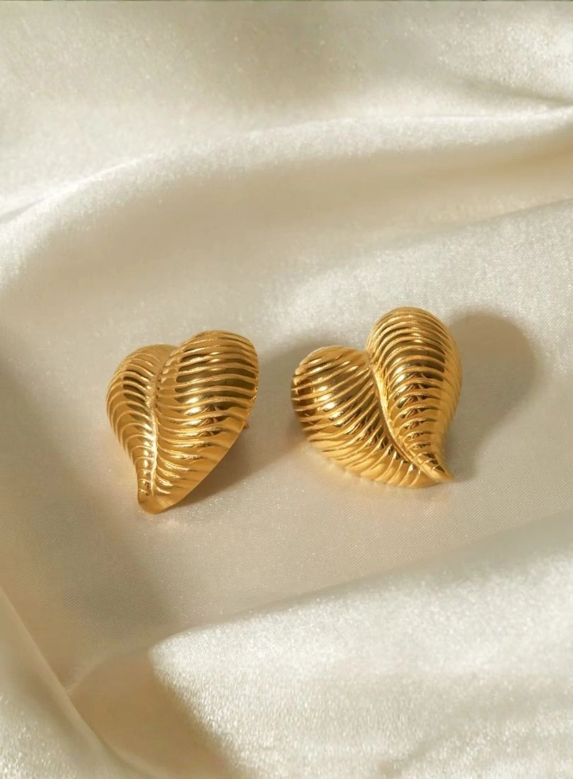 Premium Stainless Steel Gold-Plated Earrings - Image 4