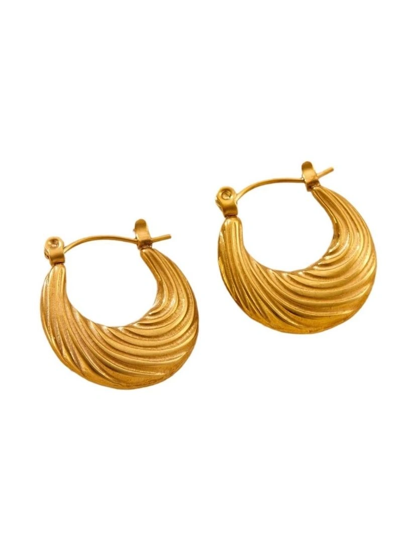 Premium Stainless Steel Gold-Plated Earrings - Image 2