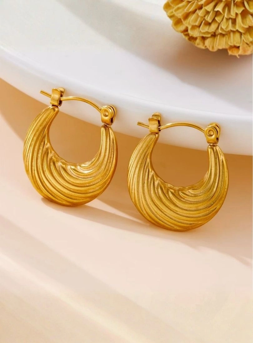 Premium Stainless Steel Gold-Plated Earrings - Image 5