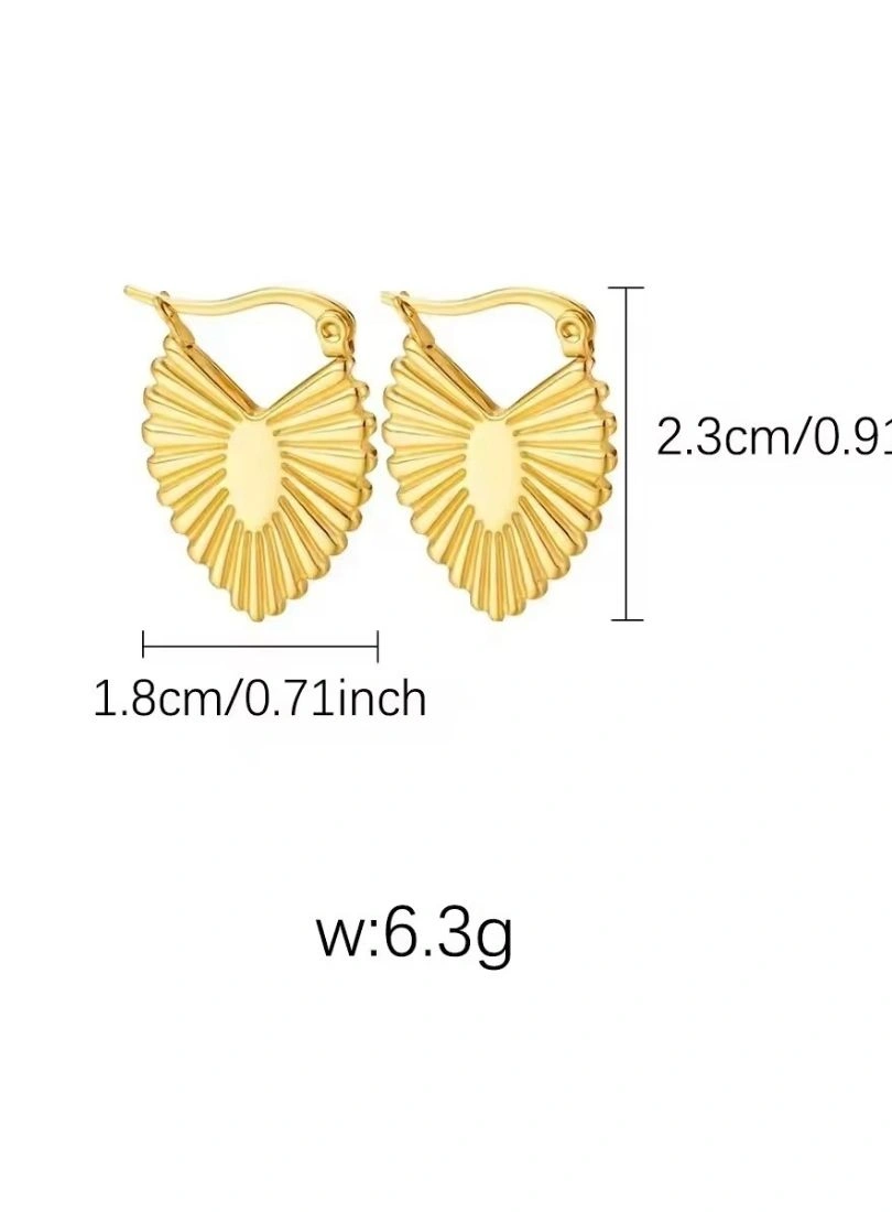 Premium Stainless Steel Gold-Plated Earrings - Image 8